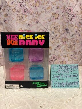 Schylling NeeDoh - Nice Ice Baby 4-Pack Squish Toy Set - NIB AUTHENTIC